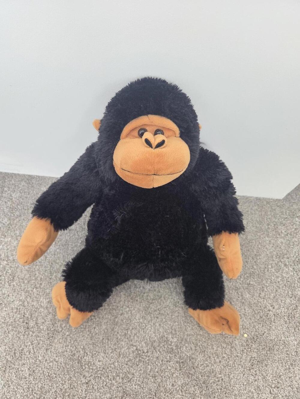 Fiesta Vintage Large Black Gorilla Plush (18 inch)